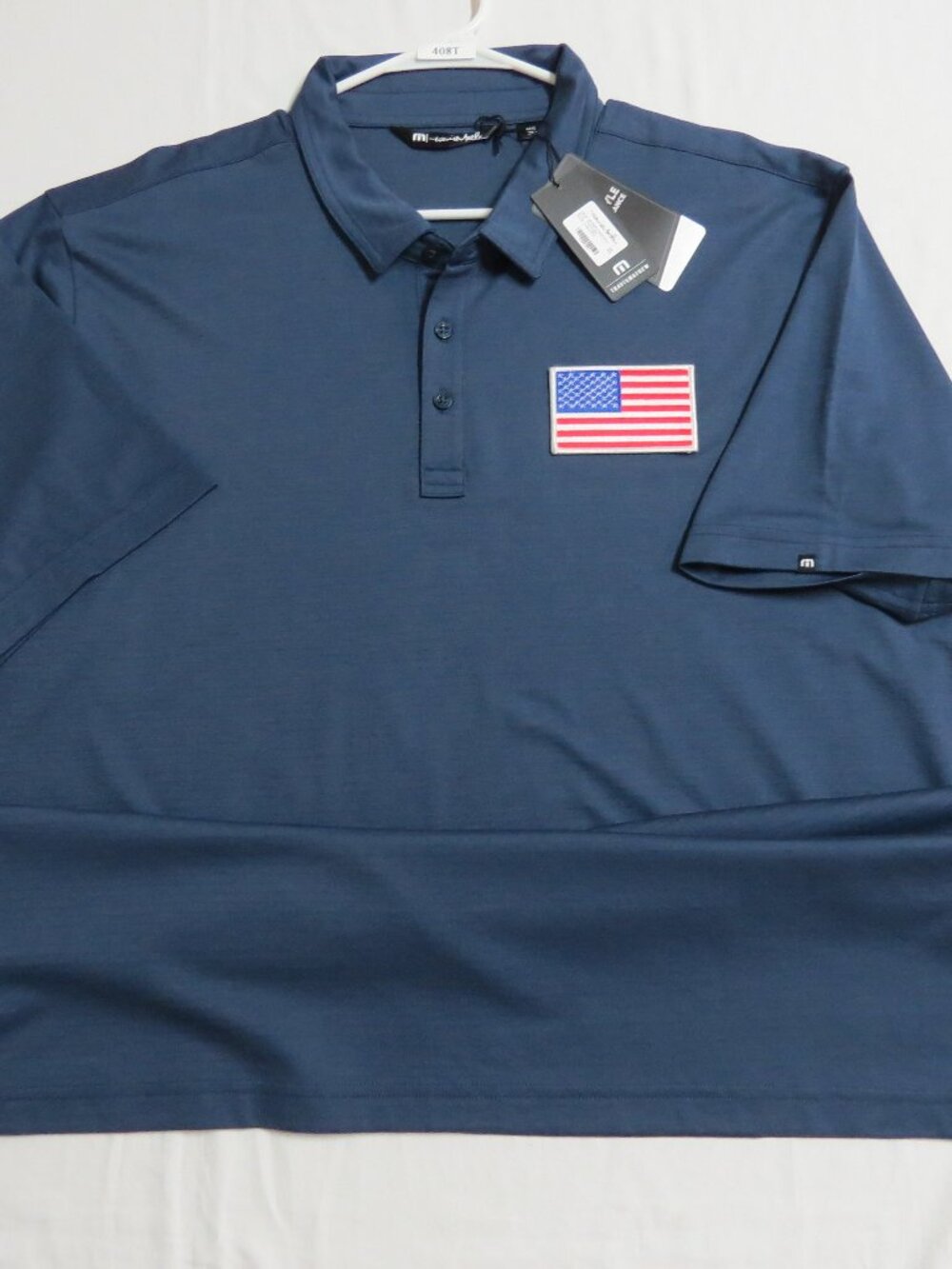 NEW 3XL USA Blue Travis Mathew Men's #408T Golf Polo Shirt